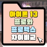 아이폰-13-프로와-프로맥스-차이비교