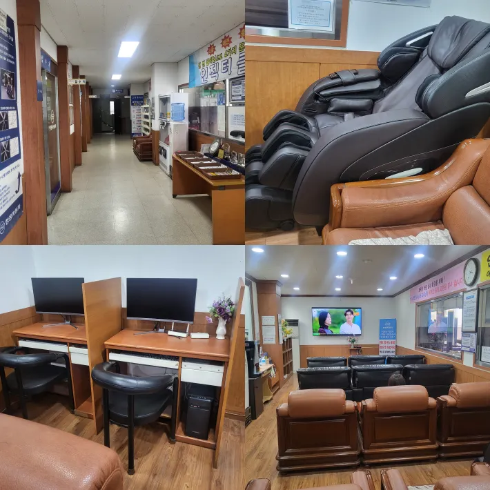 쌍용자동차 김해 =사업소 대기실 전경