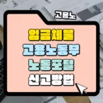 고용노동부 고용포털에 신고하는 방법 썸네일