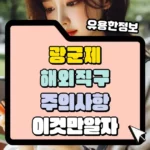 광군제 해외직구 구의사항 썸네일