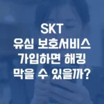 SKT유심 보호서비스가입하면 해킹막을 수 있을까 섬네일
