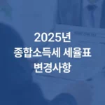 2025년종합소득세 세율표변경사항 섬네일