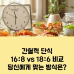 간헐적 단식 16시간 VS 18시간 비교 섬네일