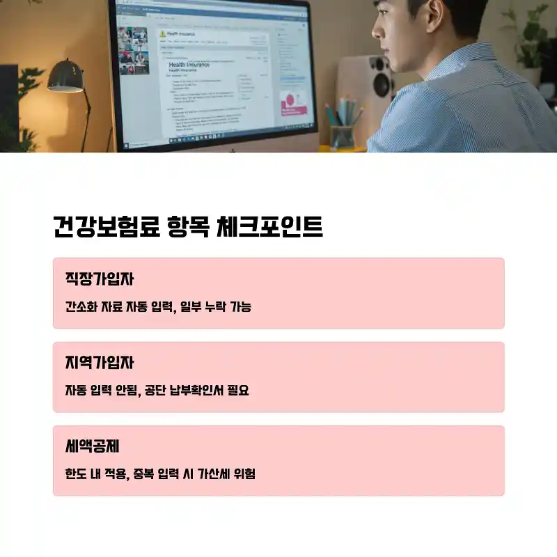 건강보험료 항목