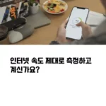 인터넷 속도 측정