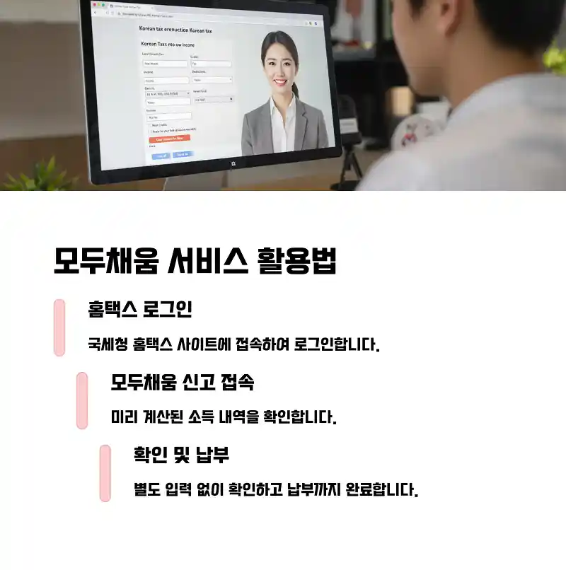 플랫폼노동자 세무대행 없이 종합소득세 신고하려면 꼭 필요한 준비 6 홈택스 ‘모두채움’ 서비스로 신고 더 쉽게
