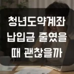 청년도약계좌 납입금액을 줄였을 때 괜찮을까 섬네일
