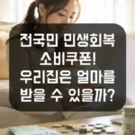 2025년 전국민 민생회복 소비쿠폰! 우리집은 얼마를 받을 수 있을까? 섬네일