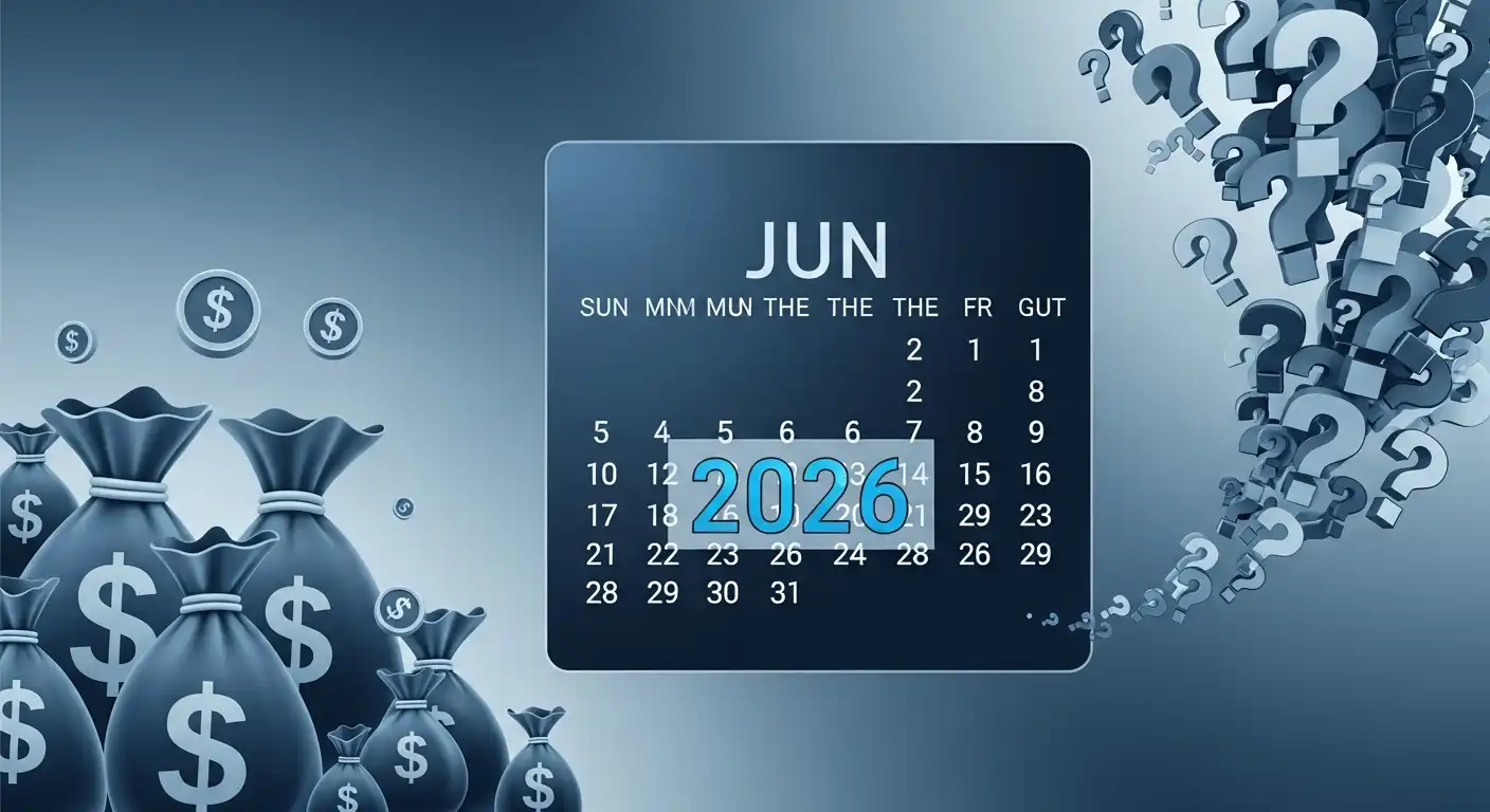 2026년 6월이 강조된 달력 이미지, 청년미래적금 출시 시기를 상징하며 기대감을 표현