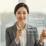 환하게 웃는 30대 한국 여성이 세금 서류를 쉽게 이해하며 절세 방법을 찾아내는 모습